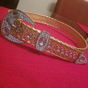 Gold Bling crystal Belt